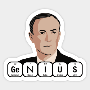 GENIUS James Chadwick Sticker